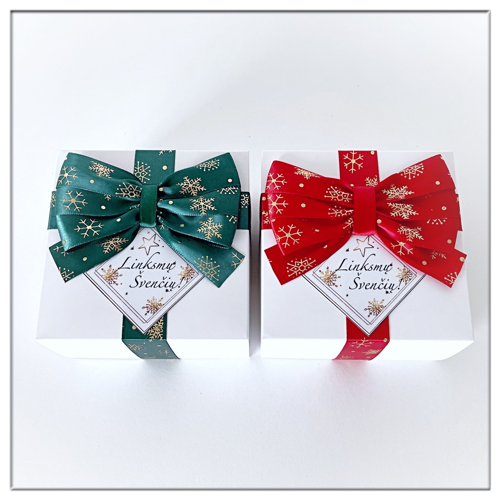 Dekoruotos originalios kaledines dovanos