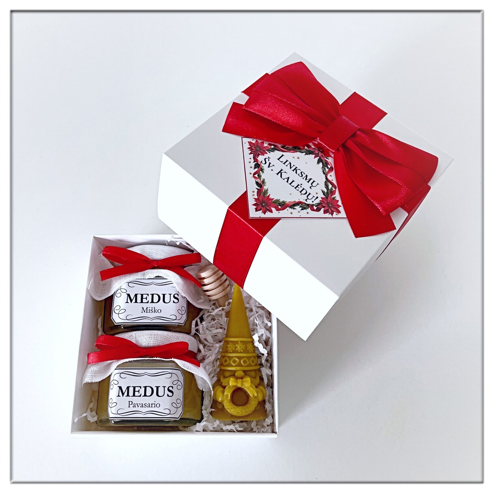 Kalėdinis medaus dovanų rinkinys