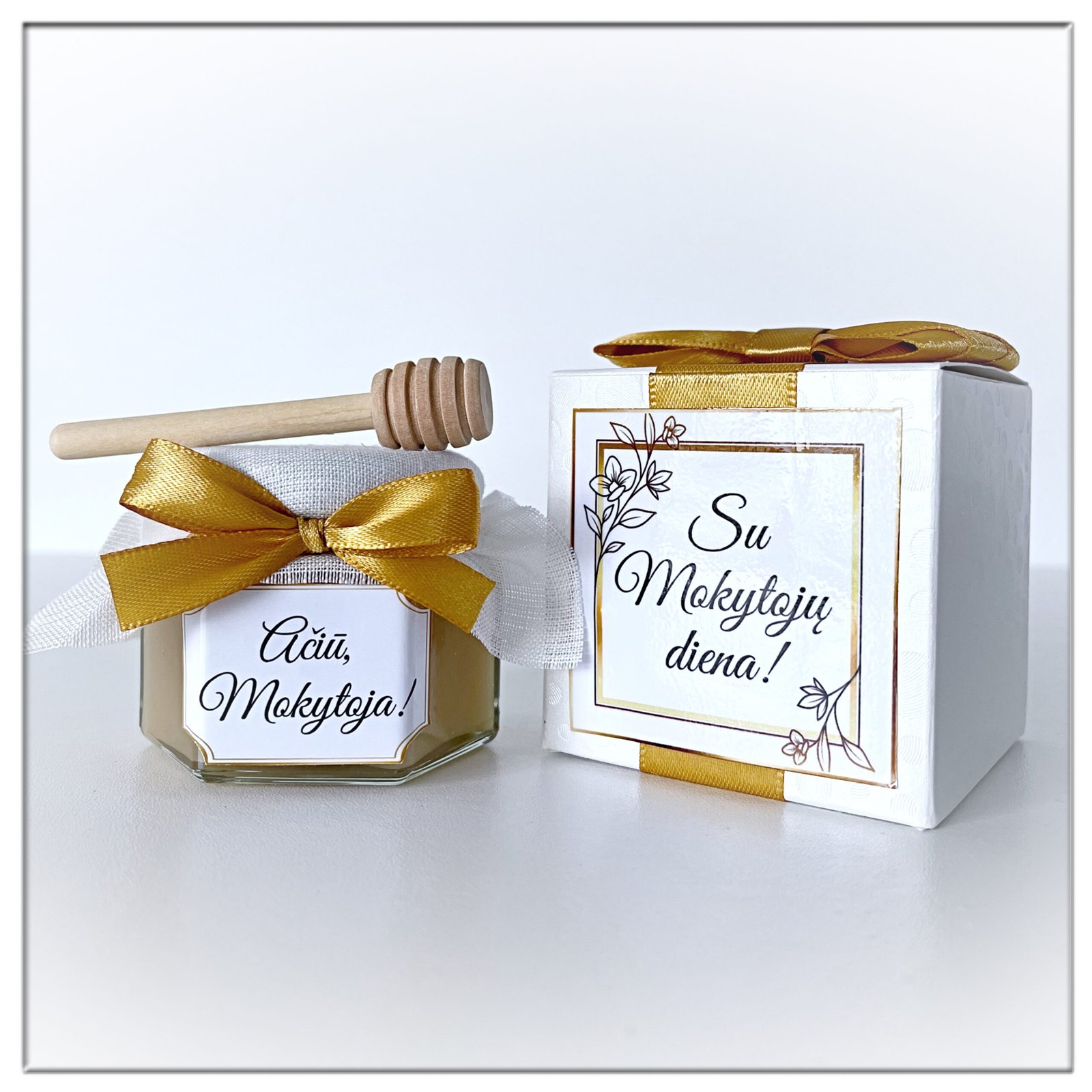 Dekoruota dovana mokytojų dienai