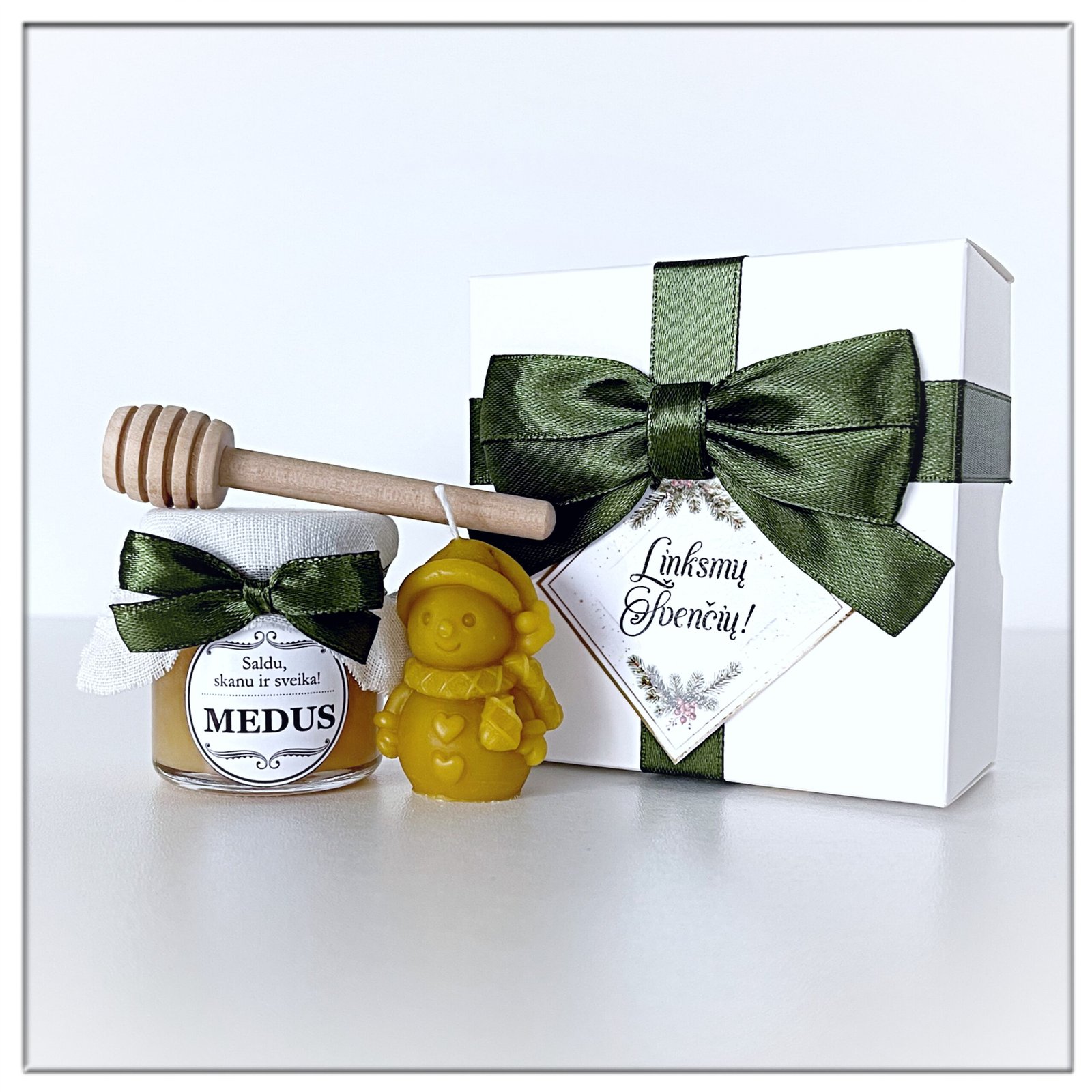 Kalėdoms medaus dovanų mini rinkinys