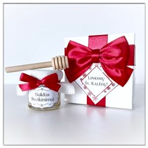 Kalėdinė medaus dovanėlė dėžutėje MINI